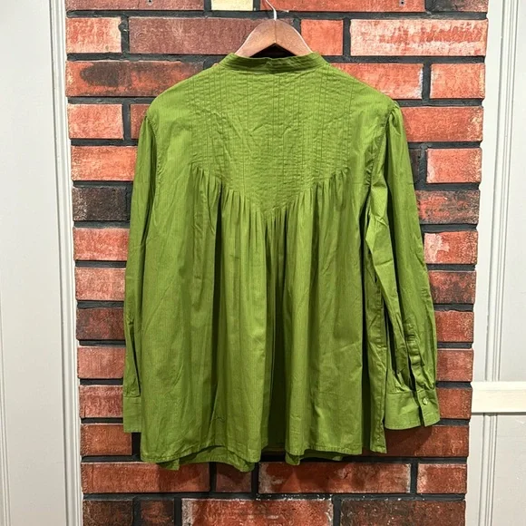 liz claiborne green blouse - Picture 2 of 8